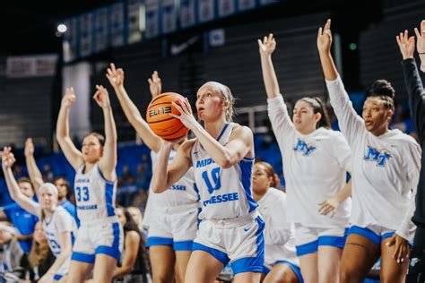 Mtsu women's basketball - The Middle Tennessee Blue Raiders men's basketball team is the basketball team that represents Middle Tennessee State University in ... Their combined record is 4–9. The 2015–16 season was most notable after MTSU became just the eighth #15 seed to win a game, winning against Michigan State. Year Round Opponent Result 1975 ...